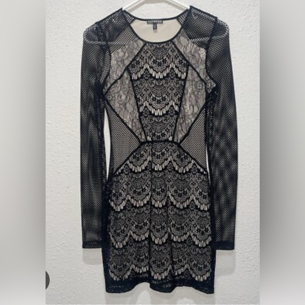 Elegant Black Lace Dress